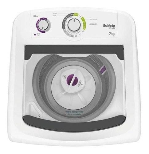 Imagen 3 de 4 de Lavarropas automático Eslabón de Lujo EWH07A blanco 7kg 220 V
