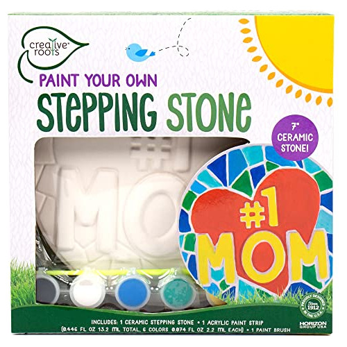 Paint Your Own #1 Mom Stepping Stone, Craft Kits, Kids ...