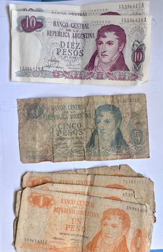 Billetes Antiguos Argentina - Total: 40 Billetes