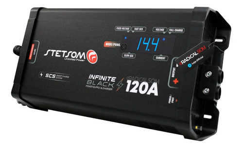 Fonte Stetsom Automotiva Infinite 120a Com Voltimetro Bivolt