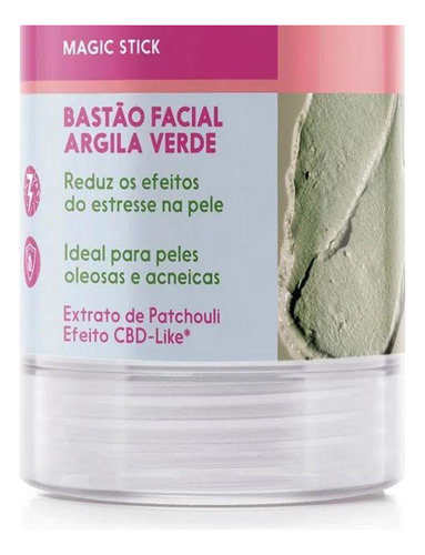 Bastão Facial Ricca Argila Verde 30g Cód.3805