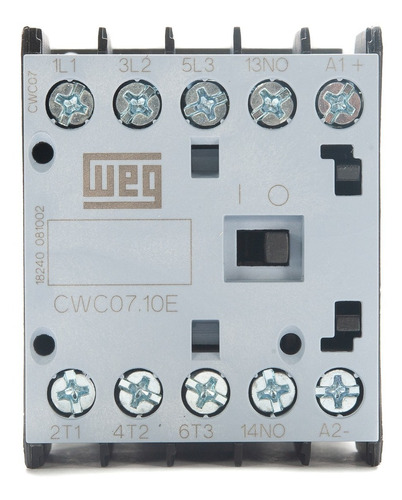 Mini Contator Weg Tripolar Cwc07 7a 24vdc 1na