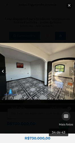 Casa Com 4 Dormitórios,sendo 2 Suítes,1 Com Hidromassagem.