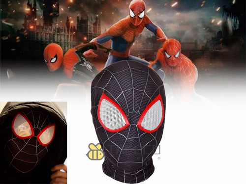 Superhéroe Spiderman Cosplay Fiesta Headgear Transpirable