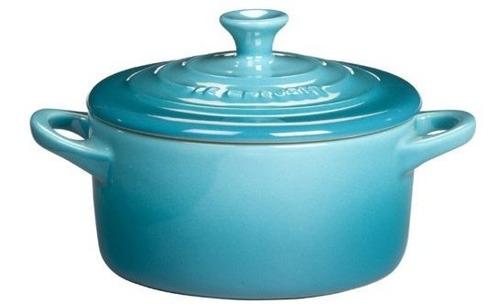 Le Creuset Stoneware Petite Round Cazuela 8 Onzas Del Caribe