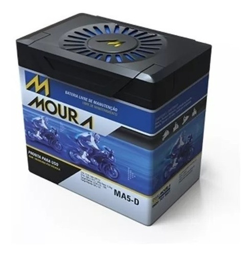 Bateria Moto Moura Ma5-d Titan150 Mix09 / Bros150 / Xre 300