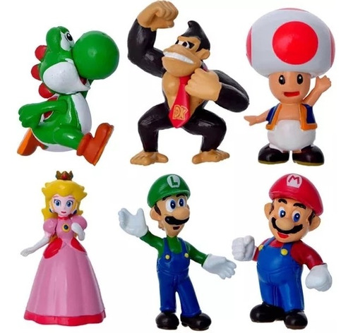 Set Figuras Donkey Kong Super Mario