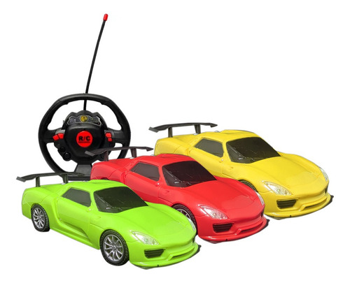 Carrinho De Controle Remoto Porsche Brinquedo Infantil Cor Vermelho