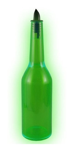 Imagen 1 de 2 de Botella Flair Krictonita Verde Fluorecente Bartender Dtragos