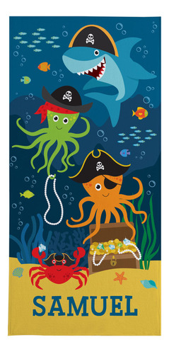 Toalla De Playa Inspirada En El Océano Pirata De Samuel's Ad