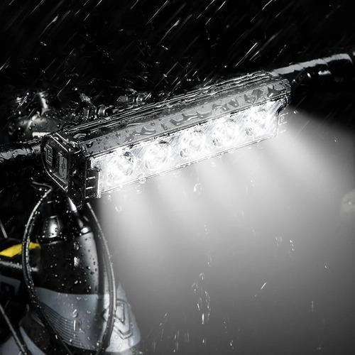 Farol Bike 5 Leds 20.000 Lumens 10.000mah Com 2 Suportes Cor Preto