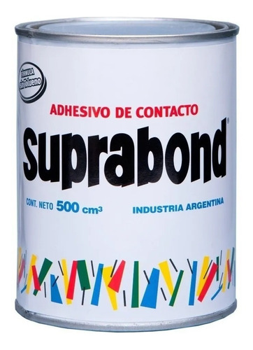 Cemento De Contacto Pegamento Sin Tolueno Suprabond 1/2 Lt