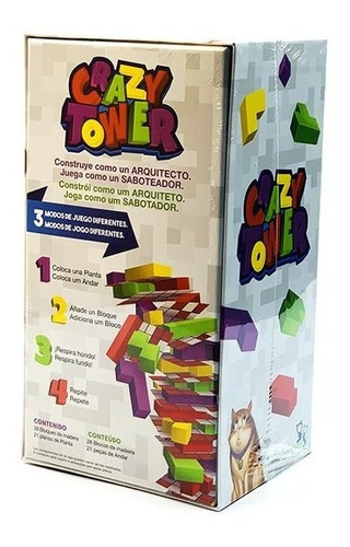 Imagen 2 de 4 de Crazy Tower Base: Juego De Mesa Para La Familia Y Amigos