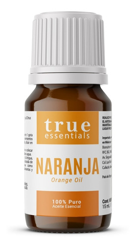 Aceite Esencial Naranja 100% Puro 15ml True Essentials