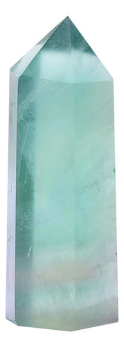 Fluorita Curativa De Cuarzo De Cristal Hexagonal Natural Cre