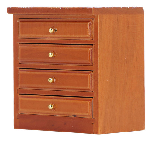 Armario Dollhouse De Madera Para Almacenamiento En Miniatura
