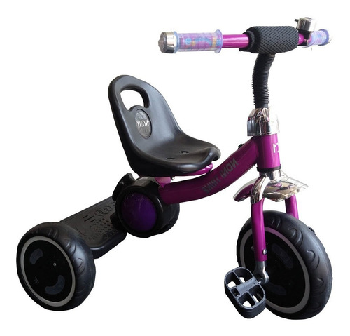 Triciclo Con Luz Y Sonido Morado Niña Angelin Is-805 Nuevo