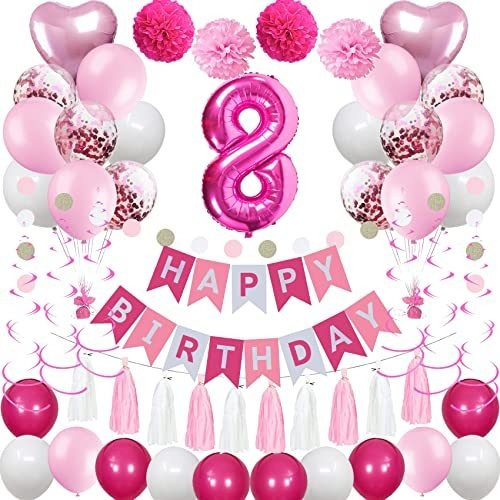 Globos De Fiesta Infantil Dulces Decoraciones De 8 Cumpleaño