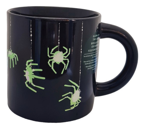 Taza Starbucks Halloween 2023 Araña Brilla Oscuridad