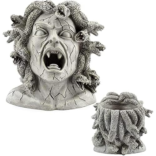 Maceta De Cabeza De Medusa De Resina, Estatua Grande De...