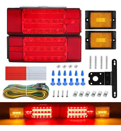 Juego Luces Led Sumergibles Para Remolque De Bote