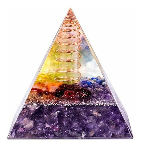 Pirámide De Cristal Orgonita Generador Energía Meditacion 