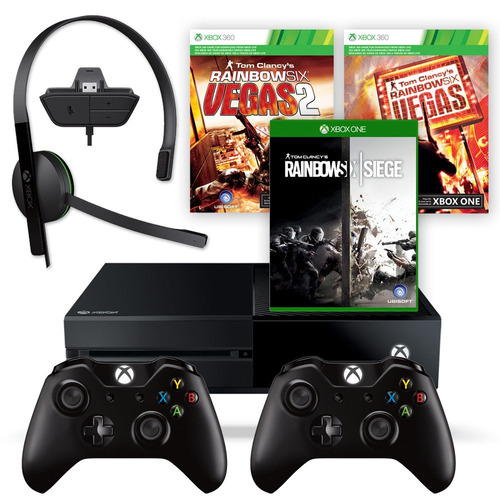 Consola Xbox One 1tb 2 Joystick Rainbow Six Headset Envio