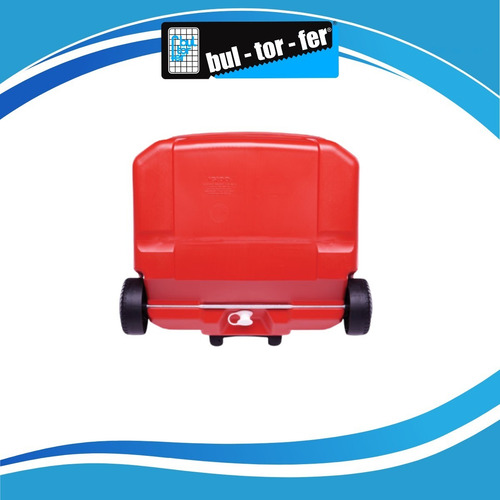 Imagen 3 de 10 de Heladera Conservadora Igloo Laguna 60qt C/ruedas Rojo