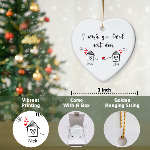 Adorno Navideño Personalizado Para Mejor Amigo 2023
