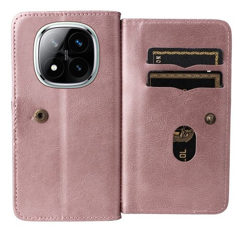 Funda Tipo Billetera Multifuncional Para Redmi Note 14 Pro+