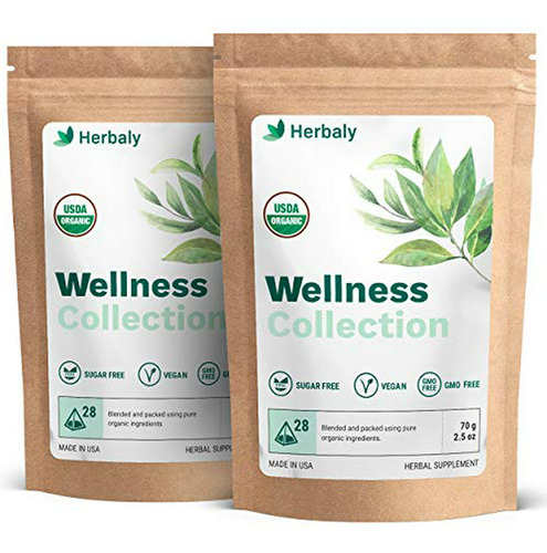 Infusión Herbaly Wellness - 8 Hierbas Activas - Mejora Salud