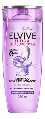  L'oréal Paris Shampoo Hidra Hialurónico Elvive 370 Ml