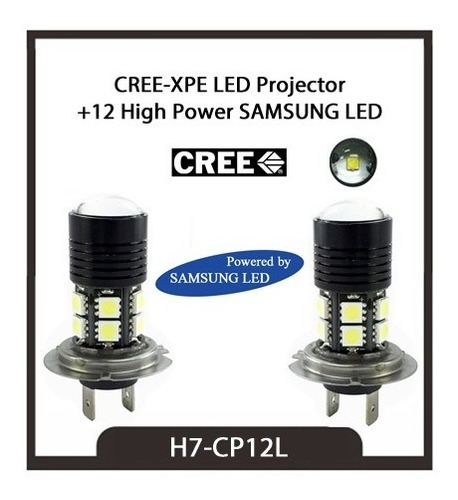 H7  cree-xpe Led With Projector H7-cp12l