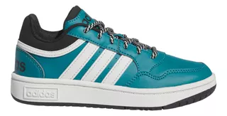 Tenis adidas Hombre Juvenil Casual Azul Hoops 3