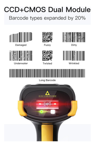 Barras Code Scanner Bluetooth Inateck, 2d Scan