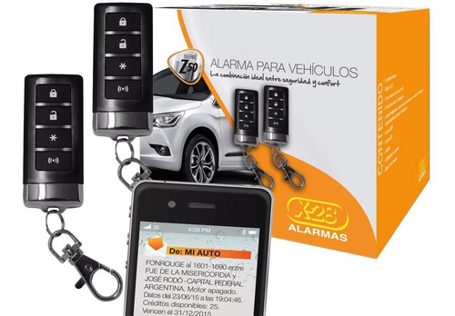 Alarma Auto X28 Z50 Localización Gps Por Mensaje Premium