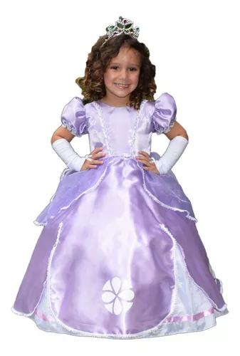 Fantasia Vestido Princesa Sofia Disney Tamanho 3/4 Anos, Roupa Infantil  para Menina Lorcon Usado 91580097