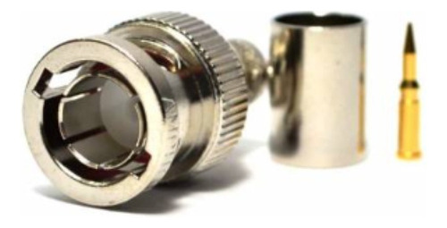 Conector Bnc Amphenol Rg-6 31-71000-rfx Belden 1694a Plateado