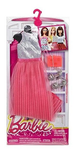 Barbie Fashion - Gone Glam Pink - Vestido De Plata Con Zapat