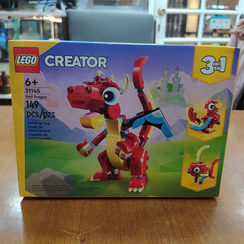 Lego Creator 3 En 1 Red Dragon N° 31145 Caja Original