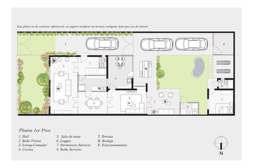 Linda Ley Pereira 3 Pisos. Jardín (casa Ortúzar)
