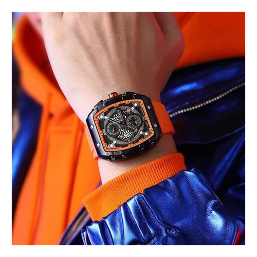 Reloj Curren Kred8213 Naranja Hombre