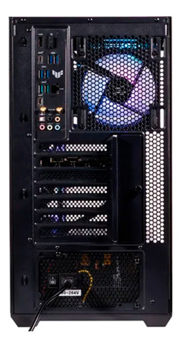 Gabinete Naceb Na-0637n, Midi-tower 4 Ventiladores Negro