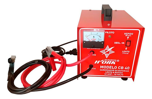 Hork Cb40 40amp 12v Carregador De Bateria 110/220v - 50/60hz