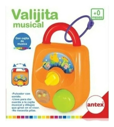 Valija Cajita Musical Con Sonido Bebe 2261 Antex