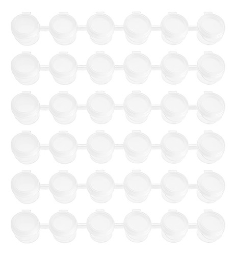 50 Tiras Para Botes De Pintura, 300 Botes De 2 Ml/0.07 Oz De