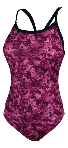 Malla Spt Enteriza Rosa De Mujer Bs0003