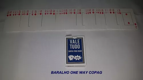 Mágica Baralho One Way 52 Cartas Iguais (para Force) Azul