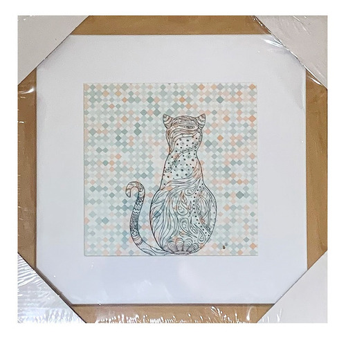 Imagen 1 de 1 de Cuadro Decorativo Madera (30x30cm)