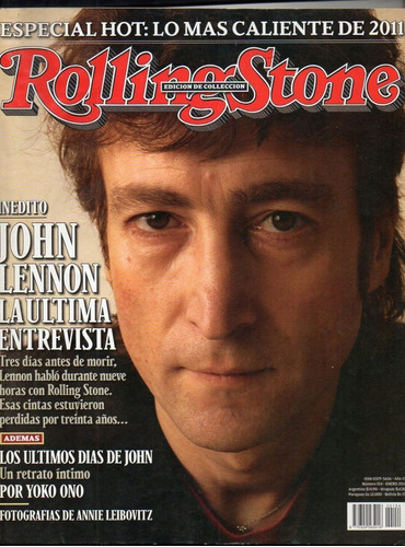 John Lennon - Ultima Entrevista - Rolling Stone- Revista 154